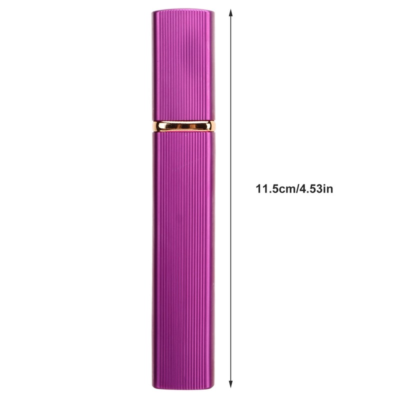 5pcs Travel Spray Bottles Eletrolytic Aluminium 12ml Refillable Perfume Bottles