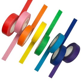Cinta Adhesiva de Colores para Manualidades, 8 Rollos de Cinta Adhesiva Profesional para Pintura Cinta de tela de Neón Gaffer Masking Tape Cinta Adhesiva De Pintores Papel de Etiquetado (1)