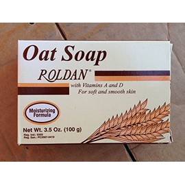 Roldan Oat Soap Colombian Moisturizing Bar Soap with Vitamins A and D