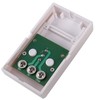 HWMATE White Plastic Door Exit Push Button Panel with NO/NC/COM