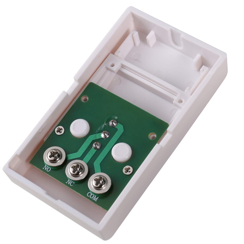 HWMATE White Plastic Door Exit Push Button Panel with NO/NC/COM