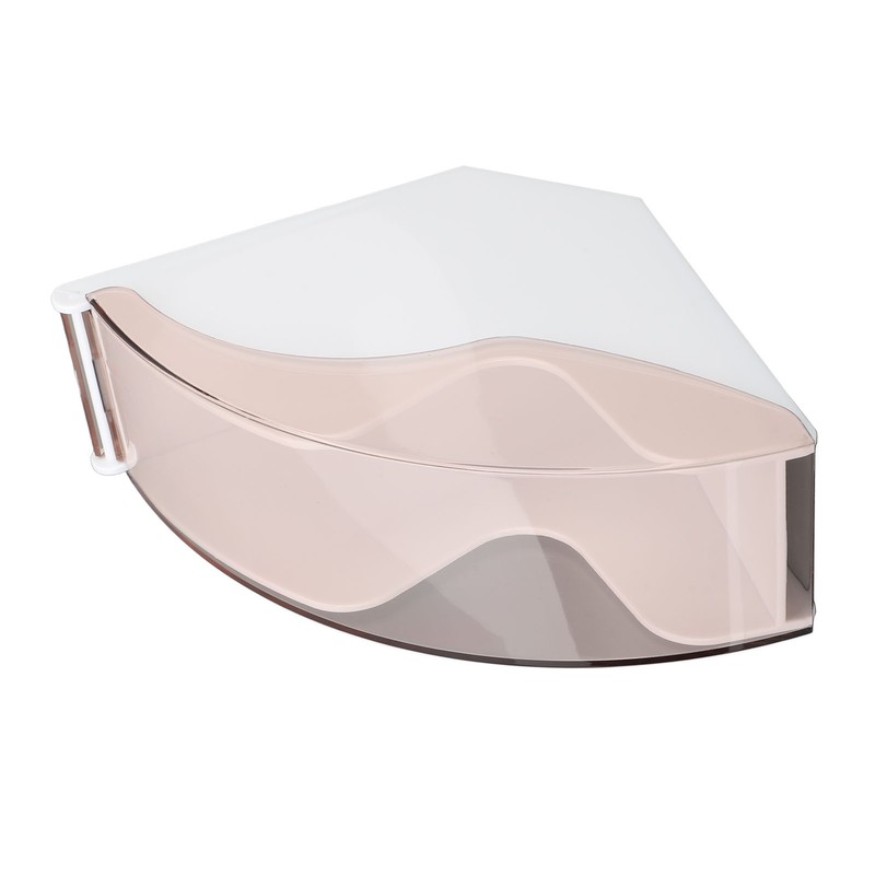 Fan Shape Storage Box with Dustproof Cover Compact Acrylic Filter