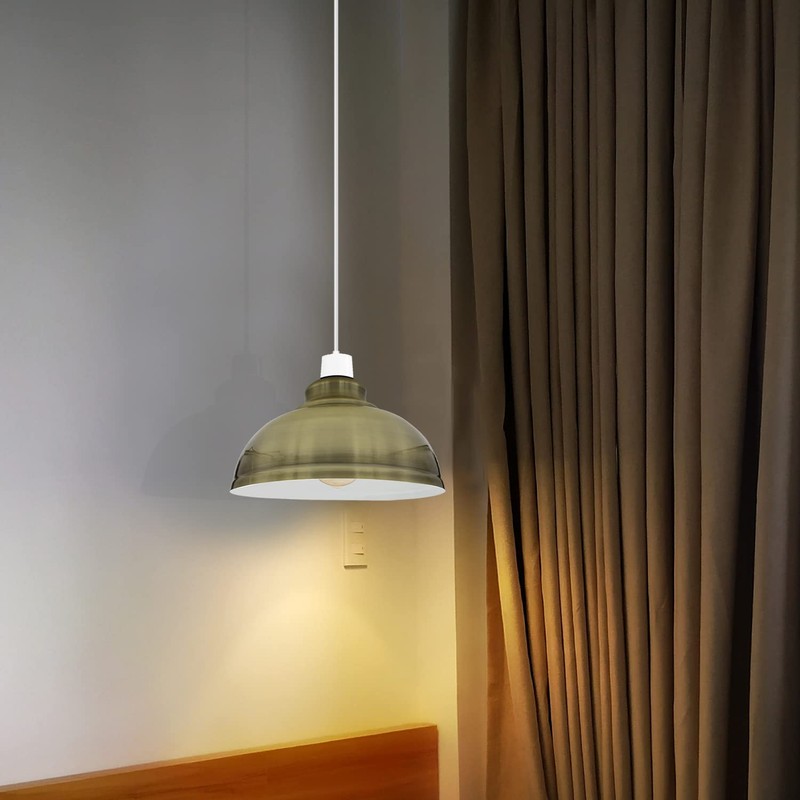 LEDSone Retro Style Ceiling Pendant Light Easy fit lampshade Industrial
