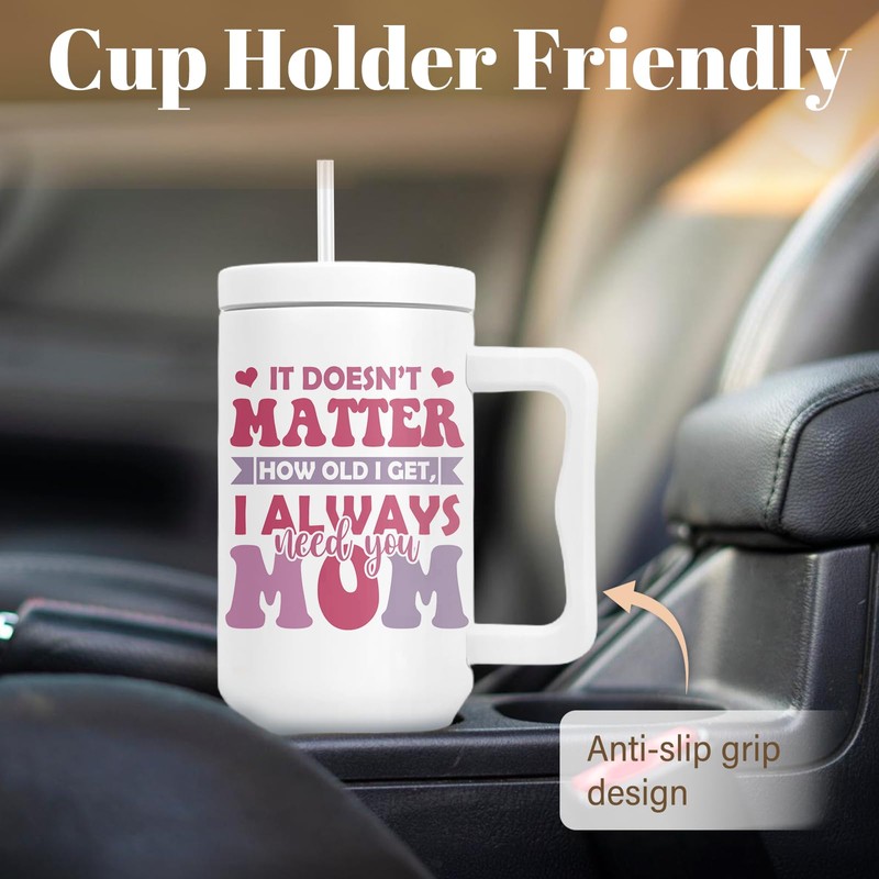 RHONGE Best Mom Ever Gifts, Stainless Steel Cups Mother Tumbler