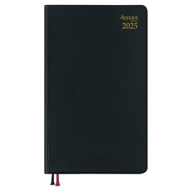 Daigo E1343 2025 Schedule Book, Appointment, Monthly Block, Black, Begins December 2024