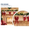 Allenjoy 6 x 6 FT Christmas Fireplace Backdrop Photography Background