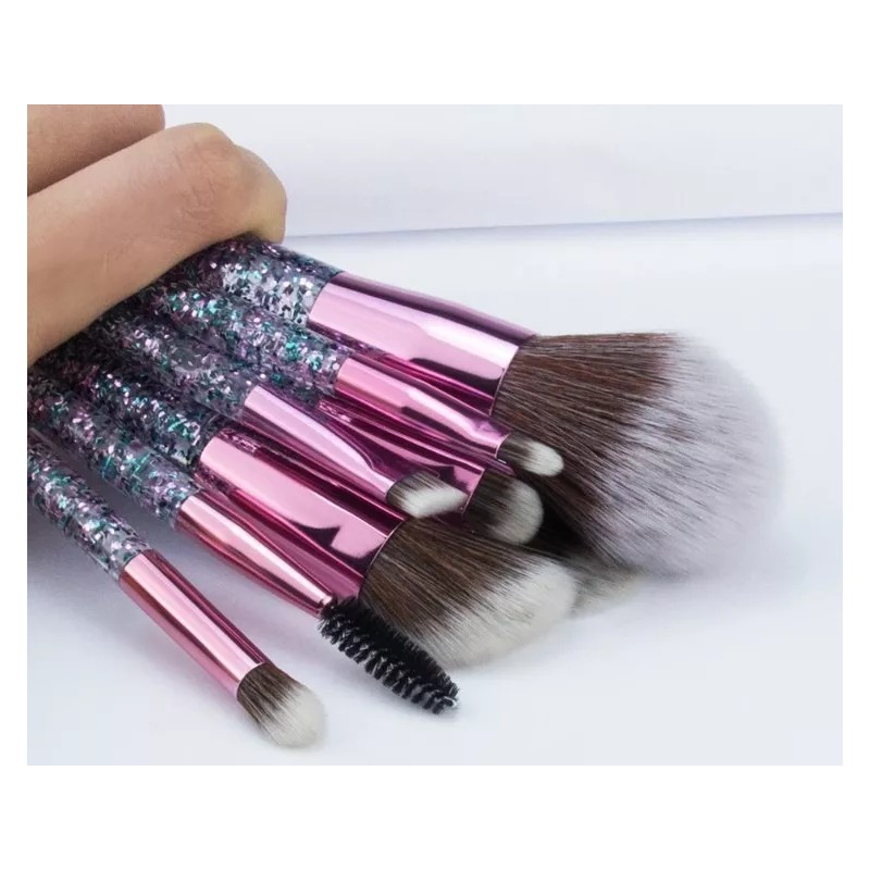 Bonita Set 10 Brochas Maquillaje Profesional Cepillos Ojos Bonita