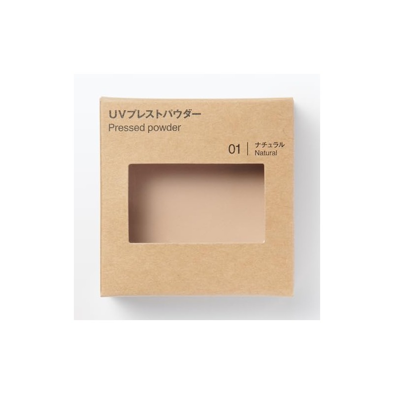 MUJI OAP51A4S UV Pressed Powder Natural SPF50+ PA++++ 0.3 oz