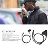 U94 PTT Adapter Cable Walkie Talkie Headset Adapter with Key