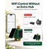 MOES Solar WiFi Hose Timer, 2-Zone Sprinkler Water Timer, Brass