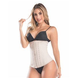 ARANZA Colombian Latex Waist Trainer Cincher for Women Black 3 hooks| Cinturilla Latex Fajas Colombianas Reductoras Piel (6)