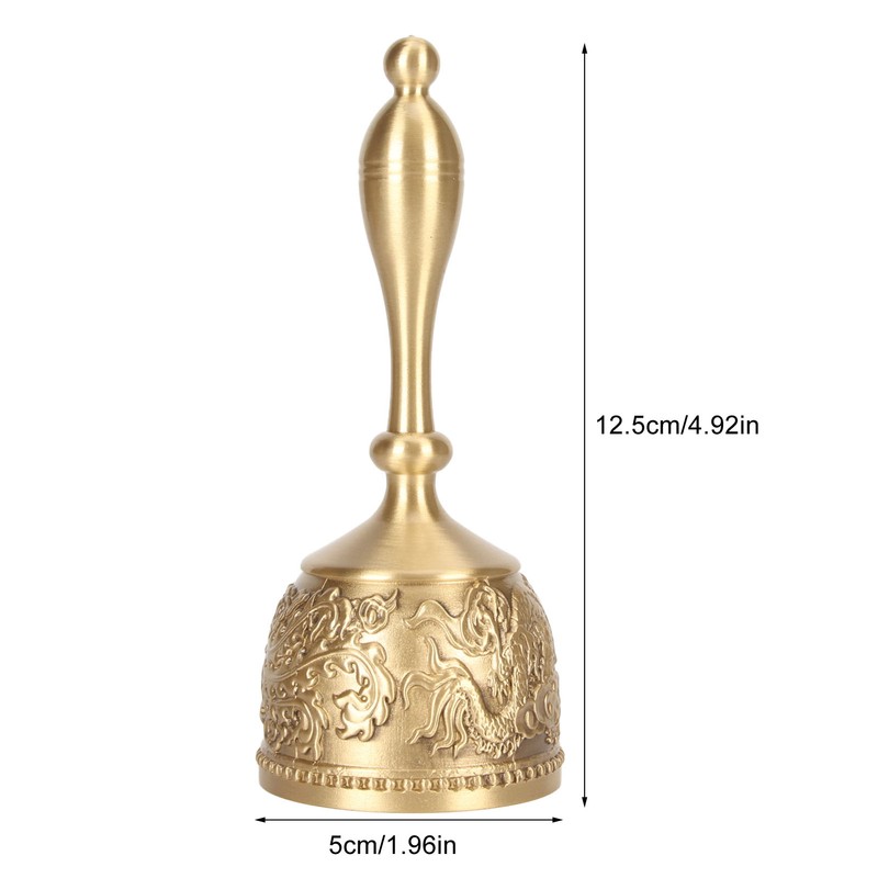 Brass Hand Call Bells Sturdy Handle Loud Ringing Bell for