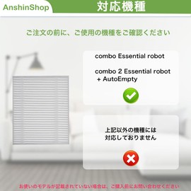 Anshinshop 3 Piece Dust Cut Filter for Roomba Combo Compatible with Essential robot Series 4837321