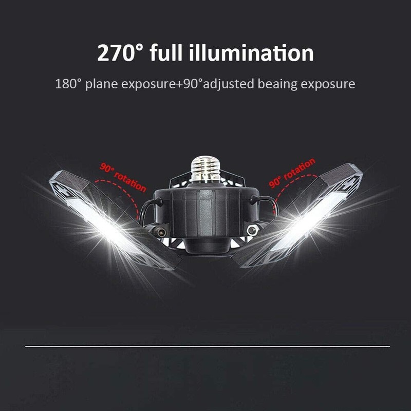 ANYPOWK LED Garage Light - 6000 Lumen 2800K Warm White