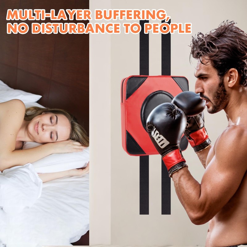 LuiceABC Boxing Wall Punch Pad, PU Leather Karate Taekwondo Boxing