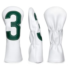 Premium Large Number Embroidery Golf Wood Headcover for Driver Fairway Wood Hybrid Club 135X Head Cover Choice