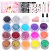 Glitter Tattoos Children's Set, 18 Colours Glitter Tattoo Girls for