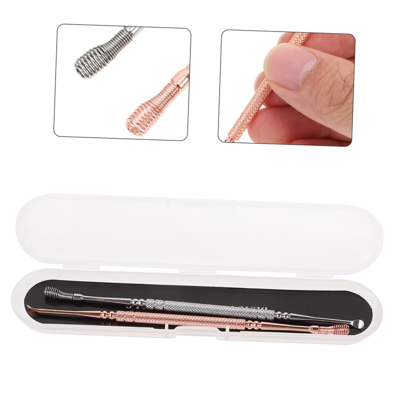 SAFIGLE 1 Set Dual Head Spring Ear Wax Cleaning Tool