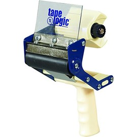 Tape Logic (1 Pack) Heavy-Duty Carton Sealing Tape Dispenser, 4", Blue/White
