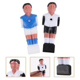 LIOOBO Resin Football Man Doll Foosball Replacement Part 16Pcs Resin Lovely Soccer Wear-Resistant Foosball Guys Foosball Table Soccer Men Football Table Player