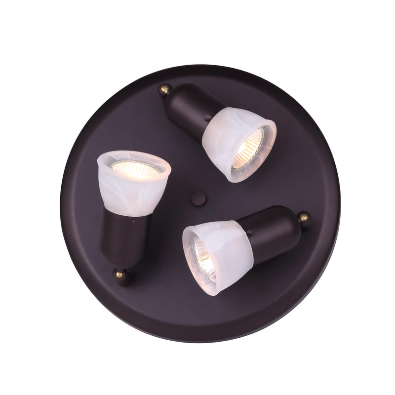 CANARM LTD. ICW356A03ORB10 James 3 Bulb Ceiling/Wall Light, Oil Rubbed