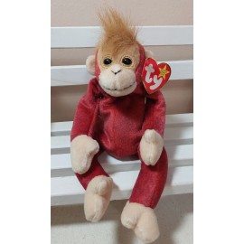 Ty Beanie Baby Monkey BUYERS CHOICE New w/Tag Protector Bongo Congo Mooch Cheeks - Schweetheart