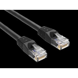 Cable Leader 6ft Cat6 UTP Ethernet Network Patch Cable Snagless 24AWG Bare Copper, Black