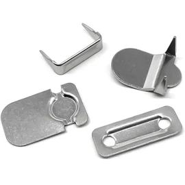 Lakesstory Metal Hooks & Eyes Closure Hook and Bar Fastening No Sew Nickel Heavy Duty For Clothing Skirt Closures No Sew For Pants 4 sets in a Pack