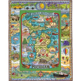 White Mountain Puzzles Michigan - 1000 Piece Jigsaw Puzzle