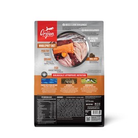 ORIJEN Grain Free High Protein Dry Dog Food Small Breed Puppy Recipe 4lb Bag
