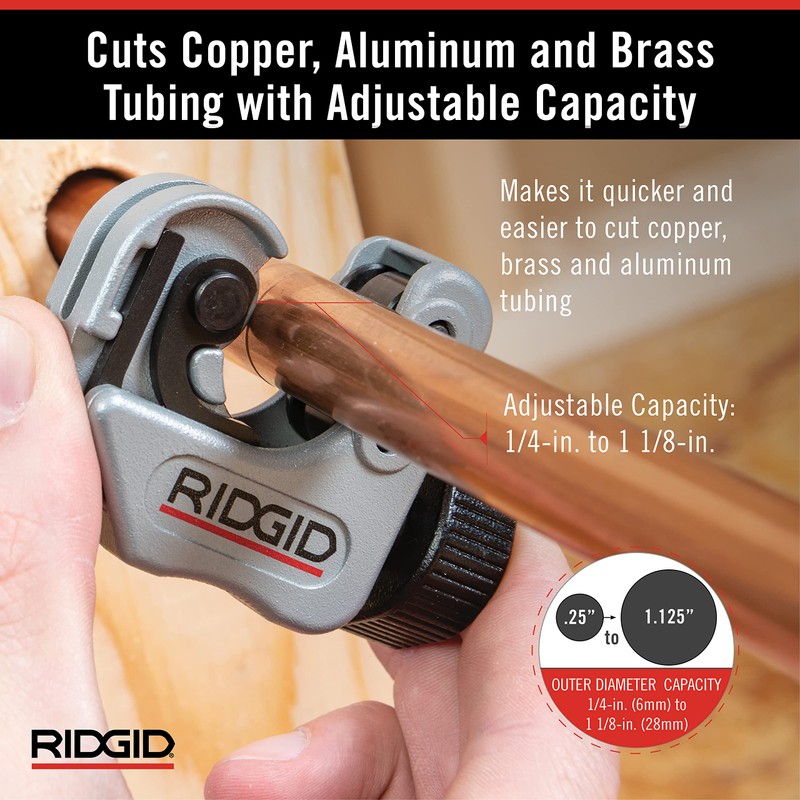 RIDGID 32573 Model 118 2-in-1 Close Quarters AUTOFEED 1/4" to