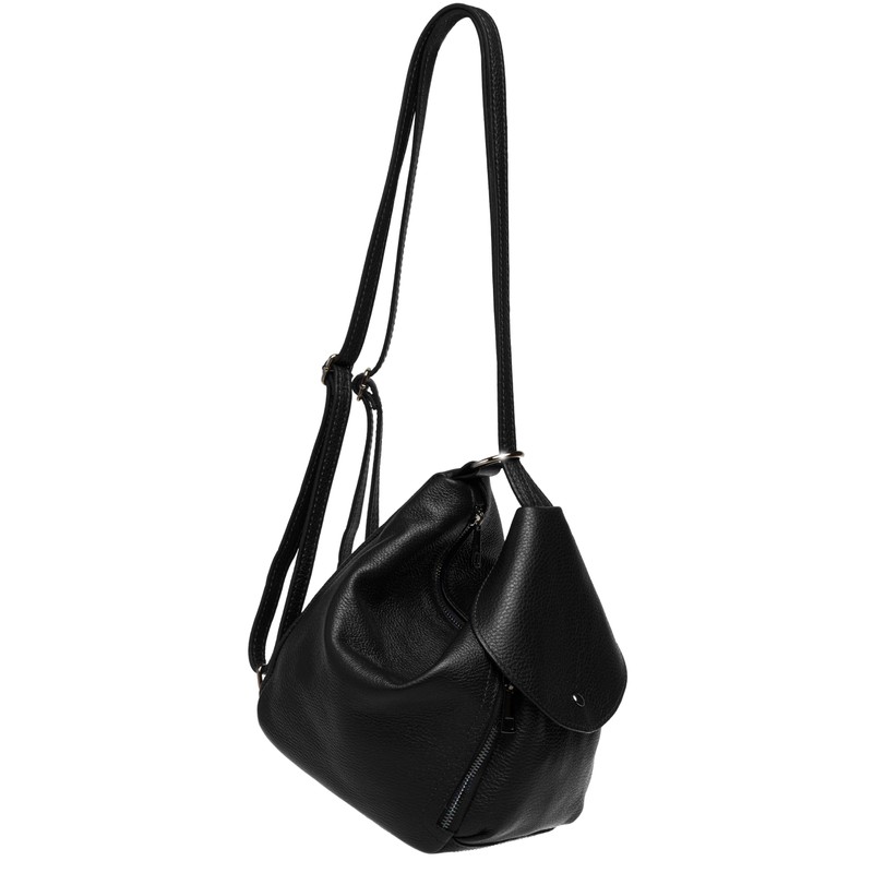 Caspar TL788 Stylish 2 in 1 Leather Backpack Shoulder Bag