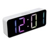 LED Clock Dual Mode Auto Dimming Temperature Display Snooze Function