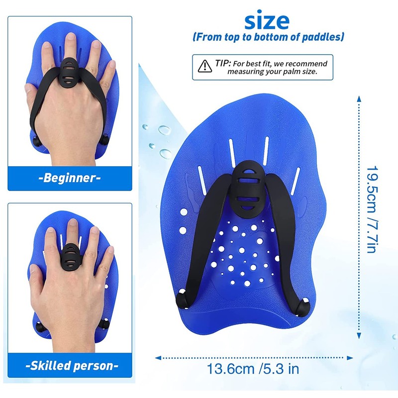 WANGCL 1 Pair Swim Paddles Training Hand Paddles Lightweight And