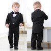 Dressy Daisy Toddler Boy Classic Fit Tuxedo Black Suit 5