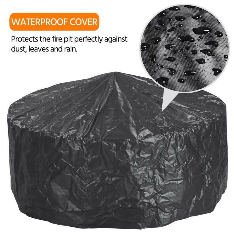 Yaheetech Fire Pit 36in Outdoor Wood Burning Fire Pits Wood