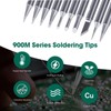 Weenwill Soldering Iron Tips Set,12 Pcs Different Models Lead-Free Replacement