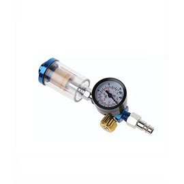 Fasizi AFR2000 Air Pressure Regulator Water Separator Trap Filter Airbrush Compressor with Fittings MPA Pressure Gauge Combination