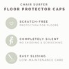 Chair Leg Caps Floor Protectors - (Pipe/16 Piece Set) |