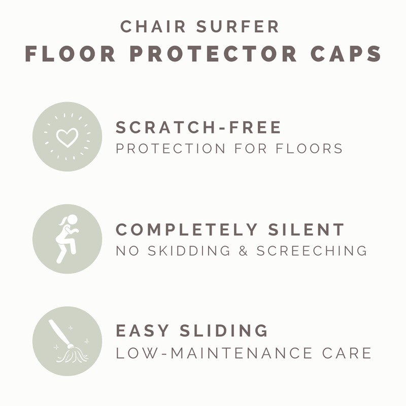 Chair Leg Caps Floor Protectors - (Pipe/16 Piece Set) |