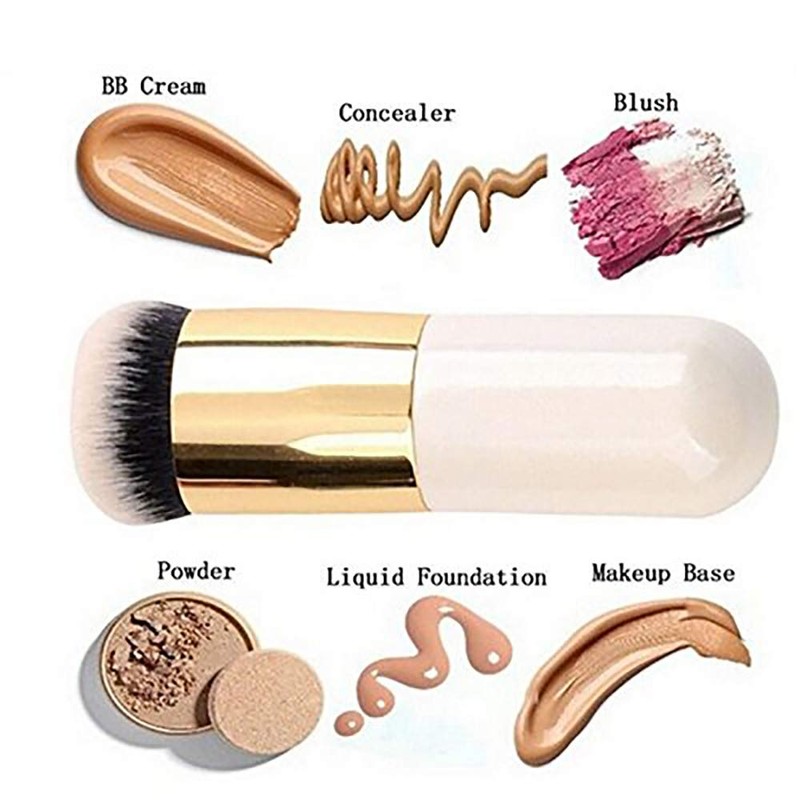 Makeup Brush, Single Handle Large Round Head Soft Foundation Face