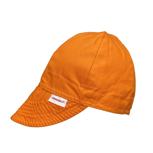 Comeaux Caps Reversible Welding Cap Solid Orange Size 7 5/8