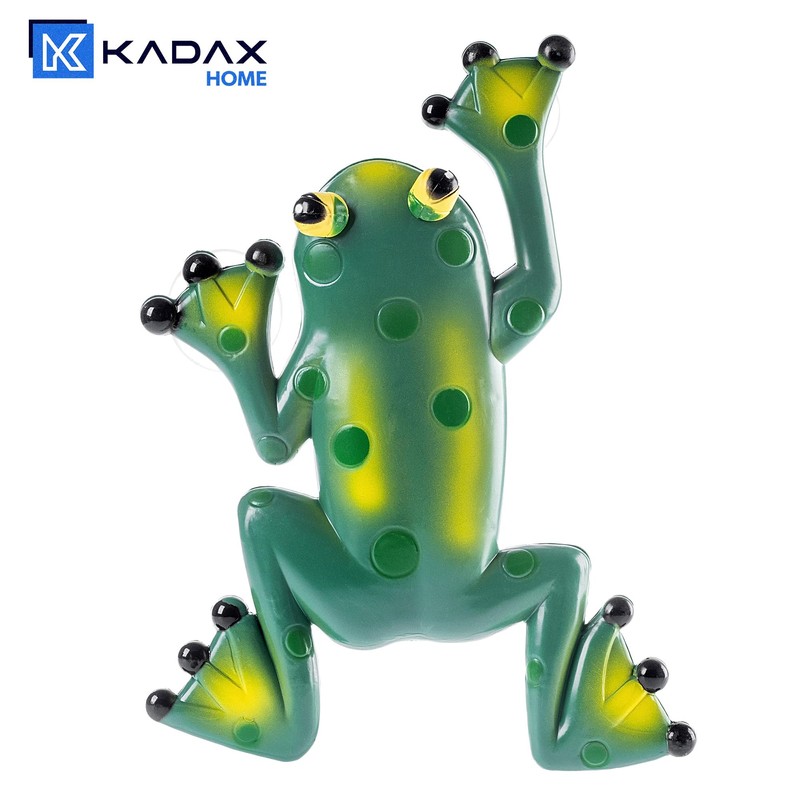 KADAX Frog Thermometer, Thermometer with Suction Cups, Weatherproof Window Thermometer