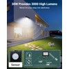 nipify LED Spotlight with Motion Sensor Outdoor, 30 W, 3000
