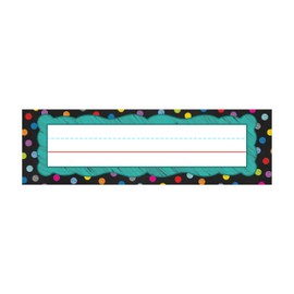Carson Dellosa 36-Piece Name Plates for Classroom, Name Plate for Desk, Cubbies for Classrooms, Locker Organization, Desk Name Plate Classroom Supplies, Name Tags for Classroom Desk Decor