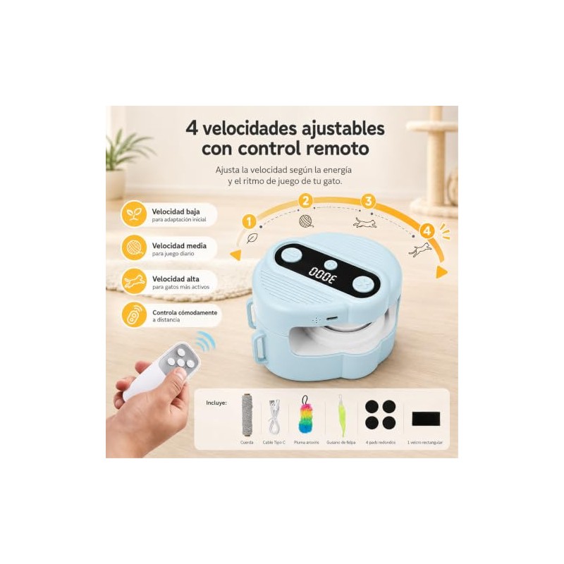 Juguetes para Gatos Interactivos,Cat Running Wheel Interactive Cat Toy con