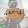 dekolaser24 - Key ring motorcycle ECG moped love gift idea