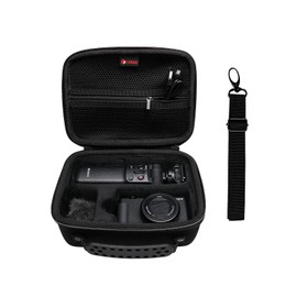 XANAD Eva Travel Bag for Sony ZV-1 ZV-1II 2 Camera with Vlogger Accessory Kit Tripod and Microphone - Travel Protective Carry Case, black, travel bag