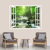 IDEA4WALL Wall Murals for Bedroom Fake Window Forest Removable Wallpaper