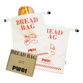 PW61 Beeswax Bread Bags for Homemade Bread. 2 Pack XL Reusable Bread Bags，Beeswax Bags for Sourdough,Beeswax Bag,Sourdough Storage